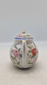 Original TAKAHASHI JAPAN Porcelain Chinoiserie Style Sugar Bowl