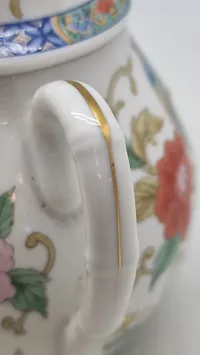 Original TAKAHASHI JAPAN Porcelain Chinoiserie Style Sugar Bowl