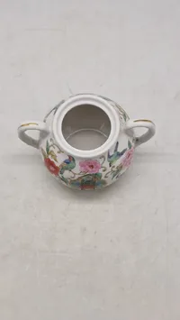 Original TAKAHASHI JAPAN Porcelain Chinoiserie Style Sugar Bowl