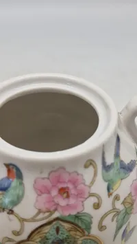 Original TAKAHASHI JAPAN Porcelain Chinoiserie Style Sugar Bowl