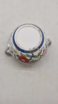 Original TAKAHASHI JAPAN Porcelain Chinoiserie Style Sugar Bowl