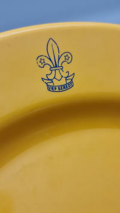 Original tallerken fra det danske spejderkorps