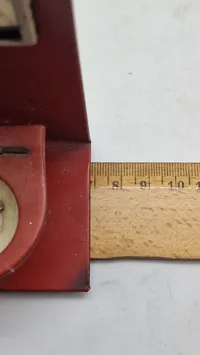 Sjældent toilet skilt i blik, antageligvis Tekno