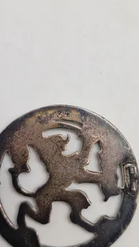 Stor Frederecia  broche af sterlingsølv