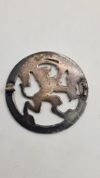 Stor Frederecia  broche af sterlingsølv
