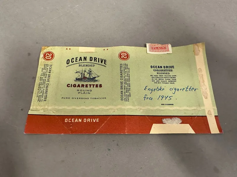 Original Engelsk cigaret pakke fra 1945, se historie