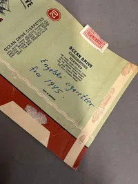 Original Engelsk cigaret pakke fra 1945, se historie