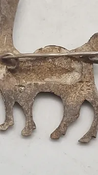 Lama broche af Sterlingsølv