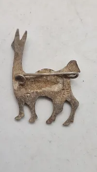 Lama broche af Sterlingsølv