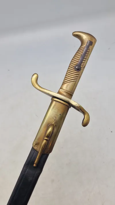 Original German M-1871 Mauser Parade Dress Bayonet with Scabbard