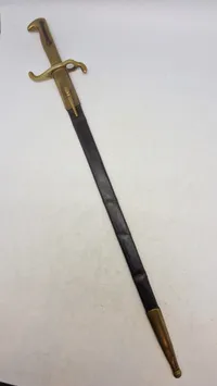 Original German M-1871 Mauser Parade Dress Bayonet with Scabbard