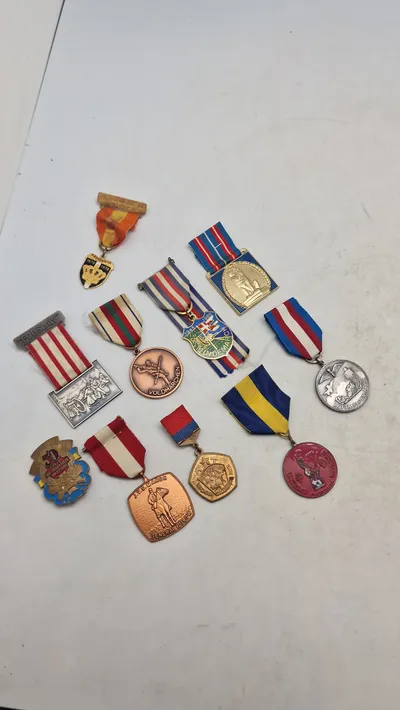 Samling march medaljer