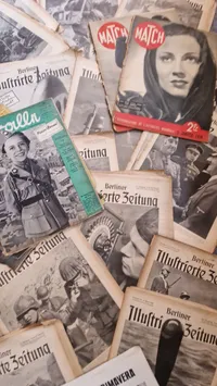 Stor samling originale tyske tidsskrifter - ww2