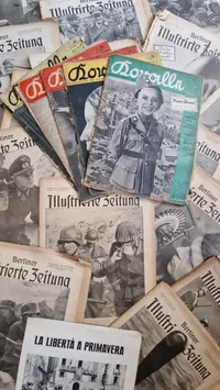 Stor samling originale tyske tidsskrifter - ww2