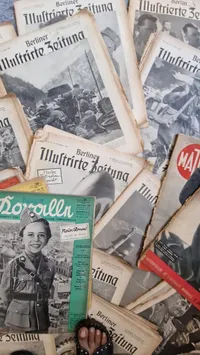 Stor samling originale tyske tidsskrifter - ww2