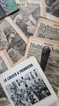 Stor samling originale tyske tidsskrifter - ww2