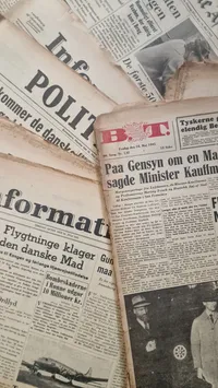 Stor samling originale ww2 aviser