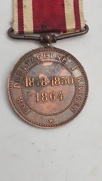Sjælden 1848-1850-1864 Dobbelt medalje