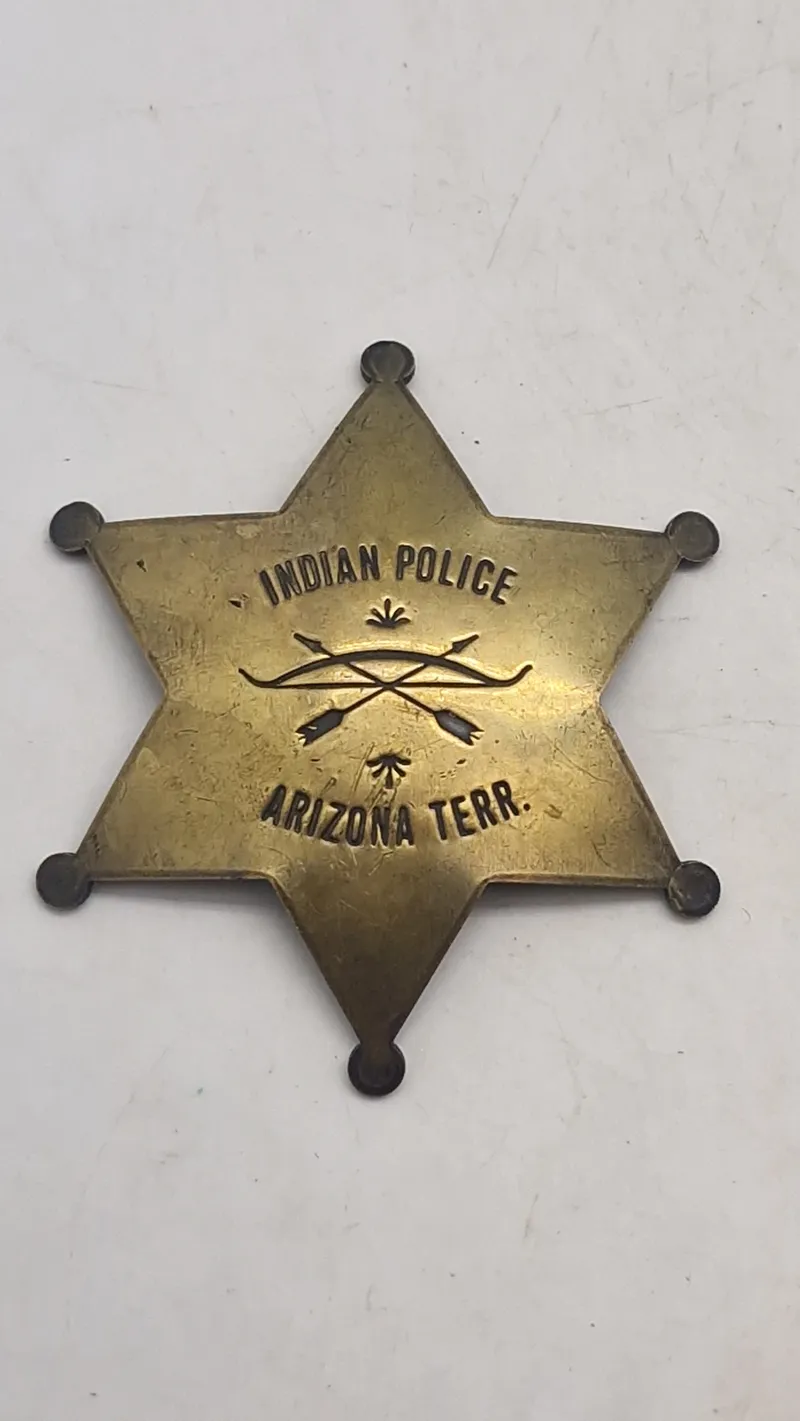 Politi skilt Indian Police" i Arizona-territoriet