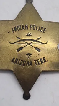 Politi skilt Indian Police" i Arizona-territoriet