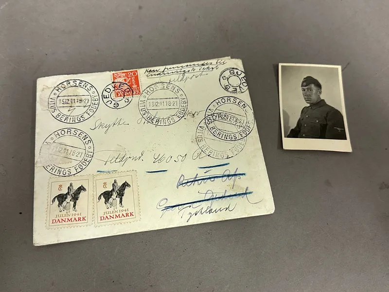 Original Sjældent lot. fra Frikorps Danmark veteran som faldt i Berlin 1945