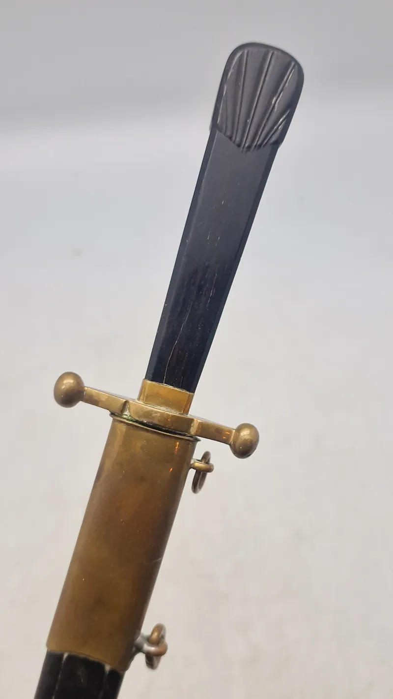 Original Original Dansk Dolk for model 1870 for underlæger og underdyrlæger låneeksemplar krone 10