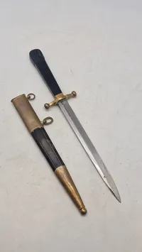 Original Original Dansk Dolk for model 1870 for underlæger og underdyrlæger låneeksemplar krone 10