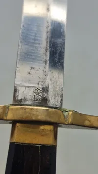Original Original Dansk Dolk for model 1870 for underlæger og underdyrlæger låneeksemplar krone 10