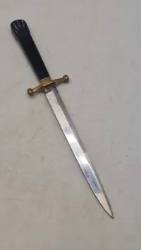 Original Original Dansk Dolk for model 1870 for underlæger og underdyrlæger låneeksemplar krone 10