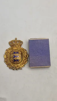 Originalt Brystskjold fra den Danske brigade i Sverige WW2
