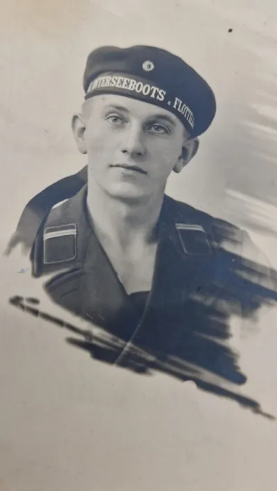 Originalt tysk ww1 marine postkort