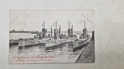 Originalt tysk ww1 marine postkort