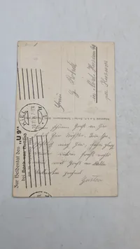 Originalt tysk ww1 marine postkort