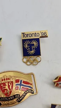 Samling diverse pins