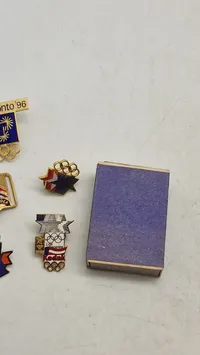 Samling diverse pins
