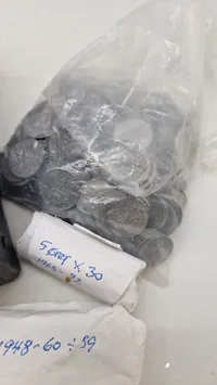 Stor samling mønter