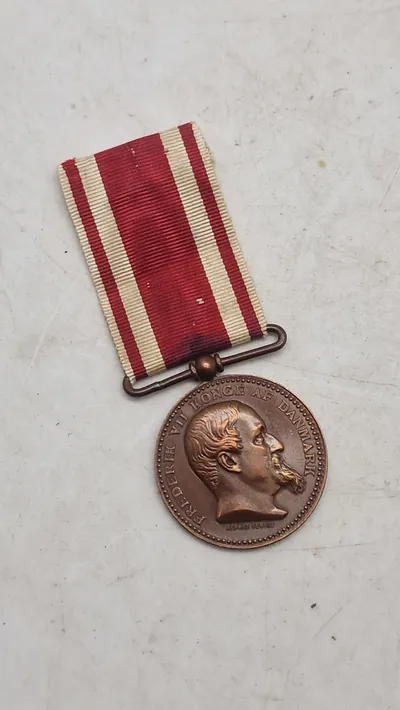 Original dansk krigsdeltager medalje 1848-50