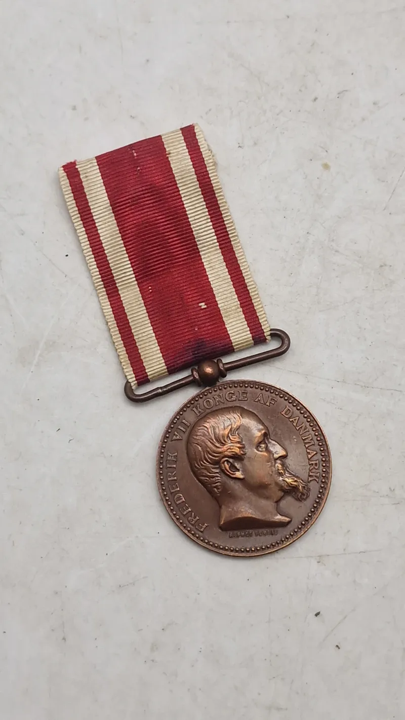 Original dansk krigsdeltager medalje 1848-50