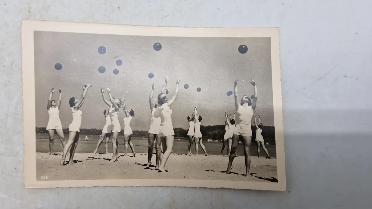 Originalt tysk postkort, olympiaden 1936