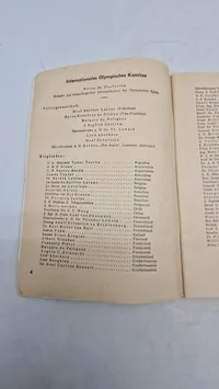 Originalt Tagesprogramm für den 5. August der XI. Olympischen Spiele in Berlin im Jahr 1936