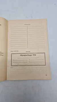 Originalt Tagesprogramm für den 5. August der XI. Olympischen Spiele in Berlin im Jahr 1936