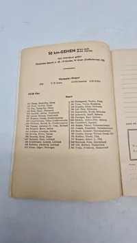 Originalt Tagesprogramm für den 5. August der XI. Olympischen Spiele in Berlin im Jahr 1936