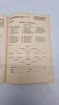 Originalt Tagesprogramm für den 5. August der XI. Olympischen Spiele in Berlin im Jahr 1936