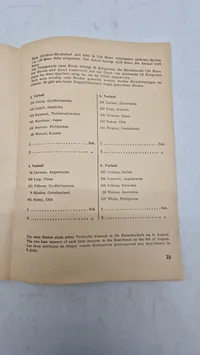 Originalt Tagesprogramm für den 5. August der XI. Olympischen Spiele in Berlin im Jahr 1936