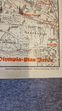 Originalt Olympiade kort 1936