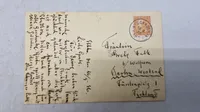 Originalt tysk postkort, olympiaden 1936
