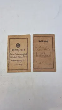 Originalt tysk Militärpas (Eisenbahn-Regiment Nr. 1.
1. Kompagnie.)