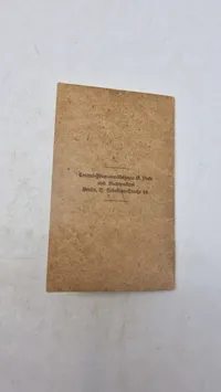 Originalt tysk Militärpas (Eisenbahn-Regiment Nr. 1.
1. Kompagnie.)