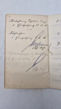 Originalt tysk Militärpas (Eisenbahn-Regiment Nr. 1.
1. Kompagnie.)