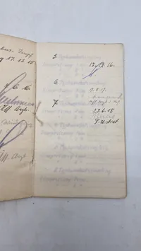Originalt tysk Militärpas (Eisenbahn-Regiment Nr. 1.
1. Kompagnie.)